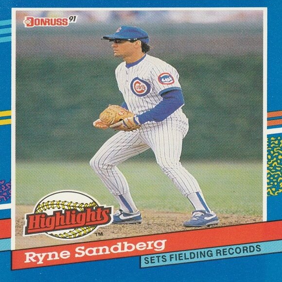 Ryne Sandberg Chicago Cubs MLB Card Collection - 8 Card Set - Picture 9 of 9